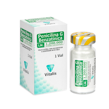 Penicilina G Benzatinica 1.200.000 UI Vitalis Caja x 1 Vial  