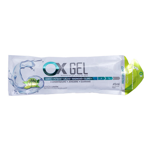 Gel Energético Ox Limón con Cafeína Sachet x 45 ml