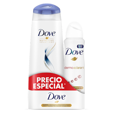 Shampoo Dove Reconstrucción Completa x 400 ml + Antitranspirante Dove Aerosol Dermoclarant 48hr x 89 gr undefined
