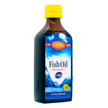 Fish Oil Omega 3, Epa Y Dha Carlson Labs. Noruego Certificado Ifos x 200 ml  