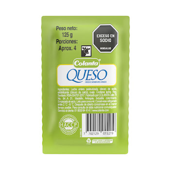 Queso Colanta Blanco Graso Semiduro x 125 gr  