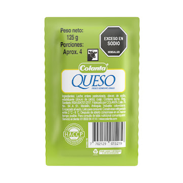 Queso Colanta Blanco Graso Semiduro x 125 gr  
