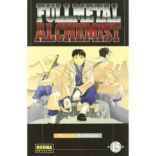 Fullmetal Alchemist No. 15 Editorial Norma Libro x 1.0 FULLMETAL ALCHEMIST 15   Autores:Hiromu Arakawa  Colecciones:CÓMIC MANGA  Editoriales:NORMA Editorial  Series:FULLMETAL ALCHEMIST   Los hermanos Edward y Alphonse Elric viven en un mundo donde la magi