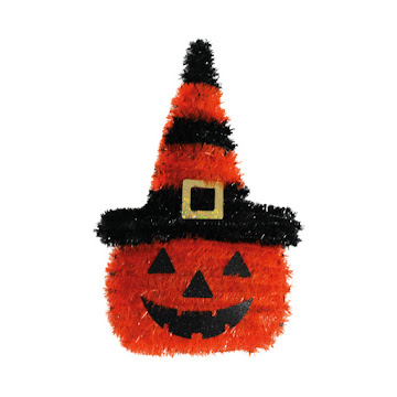 Decoración Sempertex Metálica Calabaza Sombrero De Bruja 25x40cm x 1 und  