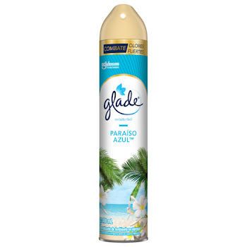 Ambientador Glade Paraíso Azul En Aerosol Frasco x 400 ml  