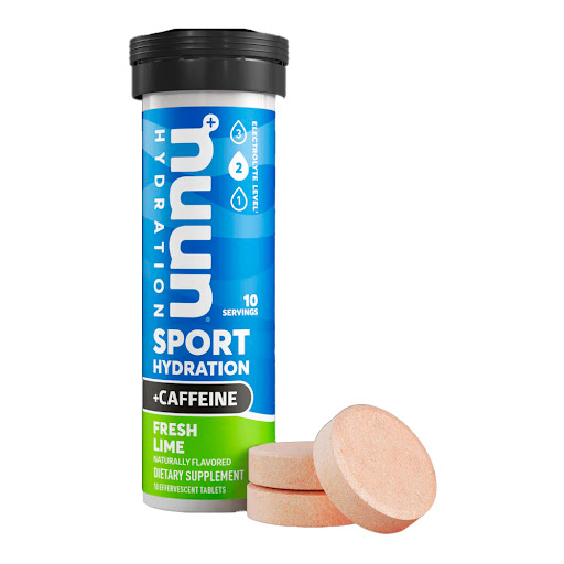 Hidratante Nuun Sport   Lima Cafeína Tubo x 10 Tabletas