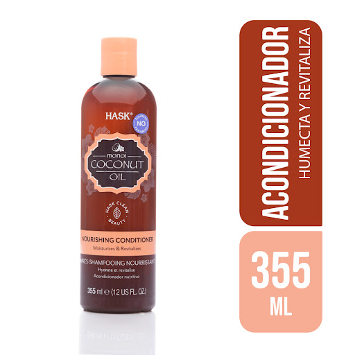Acondicionador Hask Hidrata Y Revitaliza Monoi Coconut Oil x 355 ml