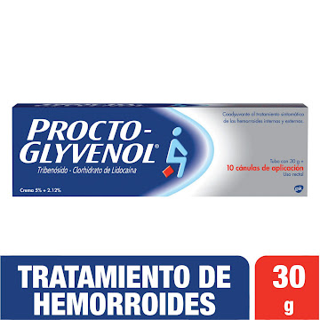 Proctoglyvenol 5% Crema Antihemorroidal Tubo x 30 gr  
