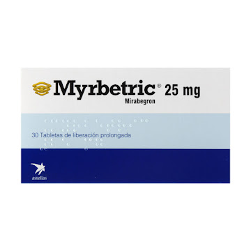 Myrbetric Mirabegron 25 mg Axon Caja x 30 Tabletas  