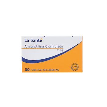 Amitriptilina Clorhidrato La Santé 25 mg Caja x 30 Tabletas  