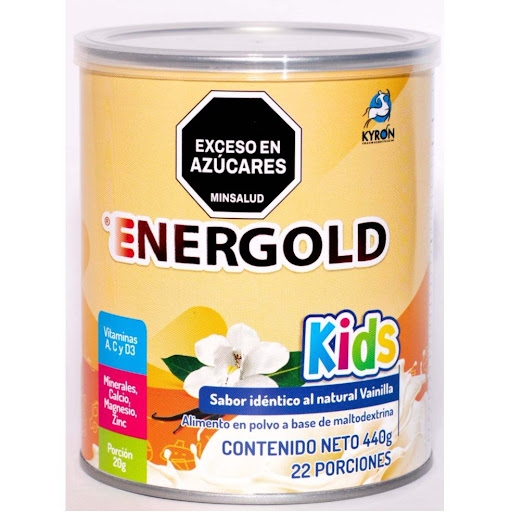 Energold Kids Vainilla Tarro x 440 grs ENERGOLD TARRO X 440 GRS x 1 ENERGOLD KIDS VAINILLA TARRO X 440 GRS
Alimento en Polvo a base de Maltodextrina con Macronutrientes: Proteínas, Carbohidratos y Grasas; y Micronutrientes: Vitaminas y Minerales
Sabor Vainilla

RSA-00