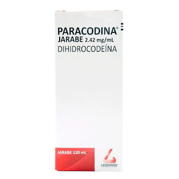 Paracodina 2.42Mg/Ml. Jarabe Frasco x120Ml. Legrand Dihidrocodeína      