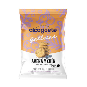 Galletas Alcaguete Avena   y Chía x 30 gr  