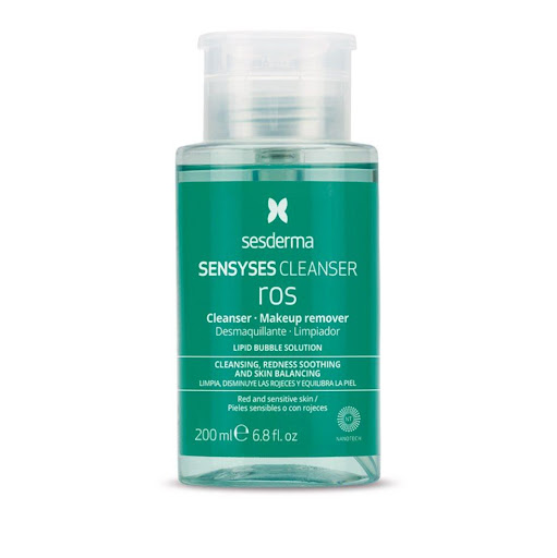Limpiador Sesderma Sensyses Ros 200Ml Sesderma Envase plástico con valvula x 1 Formulado específicamente para la higiene diaria de pieles con rojeces, cuperosis, reactivas o con rosácea, más allá de limpiar y desmaquillar, neutraliza las rojeces, incrementa las defensas de la pi