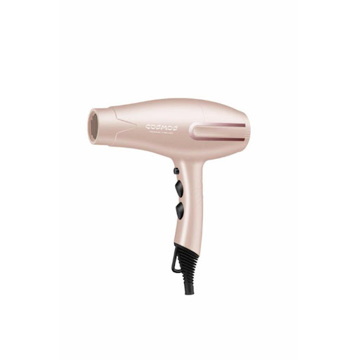 SECADOR PROFESIONAL CMS SELENE ORO ROSA Cosmos 2200 Watts x 1 und El Secador Profesional Selene de Cosmos cuenta con una potencia de 2200 Watts y un motor AC profesional de larga duración. Ofrece 3 temperaturas y 2 velocidades para un secado rápido y eficiente. Conv