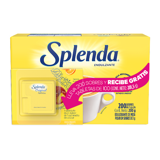 Endulzante Splenda x 200 und + Tabletas x 100 und x 201.5 gr