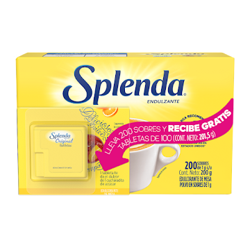 Endulzante Splenda x 200 und + Tabletas x 100 und x 201.5 gr  