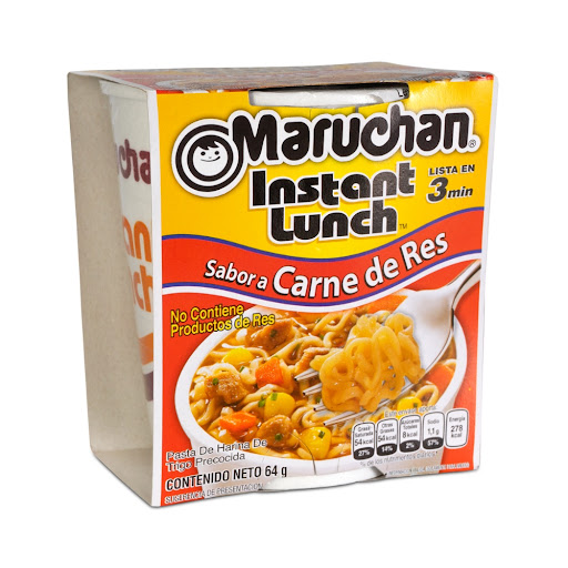 Sopa Instantánea   Maruchan Sabor A Carne Vaso x 64 gr