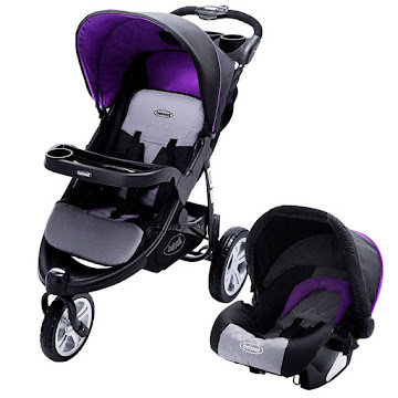 Solo Online Coche Con Portabebe   Bebesit Jogger Fox 4 En 1 Color Morado X 1 Unidad 