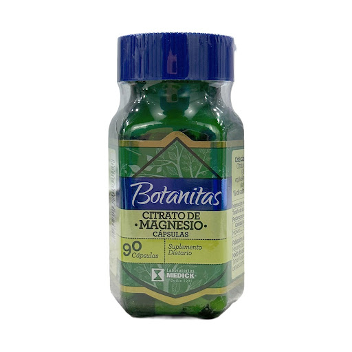 Citrato De Magnesio 490 mg Botanitas Medick Frasco x 90 Cápsulas