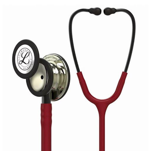 Estetosc Litman Clas Iii High P/Ed Burgu Littmann  x 1 Estetoscopio color burdeos con acabado especial, ideal para escuchar sonidos del corazón, pulmones y otros órganos en adultos y niños. Su diseño de doble campana permite alternar entre frecuencias alt