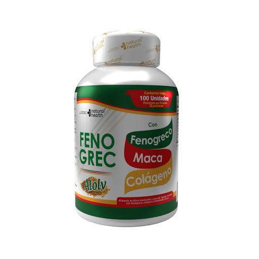 Fenogreco X100 Tabletas Suplemento Energía Y Vitalidad NATURAL HEALTH PASTILLERO x 1 Suplemento natural que apoya los niveles de energía, favorece el equilibrio hormonal y contribuye al bienestar general. Ideal para quienes buscan mayor vitalidad y rendimiento diario.