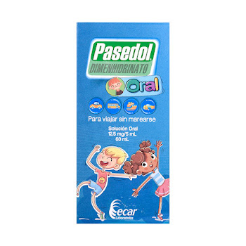Pasedol Dimenhidrinato 12.5mg/5ml Ecar Frasco x 60 ml  