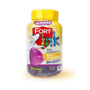 Gomas Gummy Fort-Zink Frasco x 60 Gomas  
