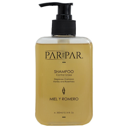 Shampoo control grasa Miel y Romero 300mL PARPAR Tipo de envase: PET Biodegradable x 1.0  
