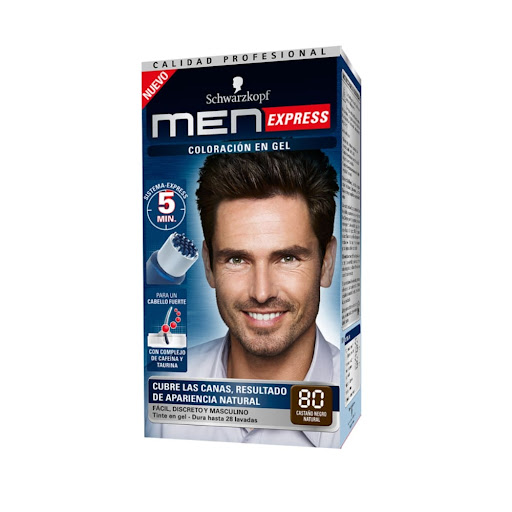 Tinte Men Express 80 Castaño Negro Natural x 1 und