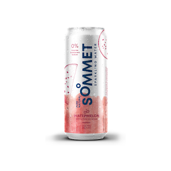 Agua con Gas Sommet   Sabor Watermelon Lata x 269 ml 