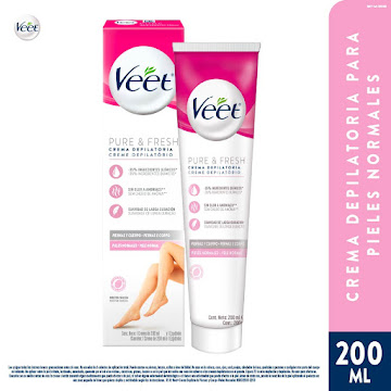 Crema Depilatoria Veet Piernas y Cuerpo Piel Normal x 200 ml  