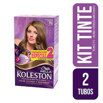 Tinte Wella Koleston Rubio Cenizo Mediano N°71 x 2 und  