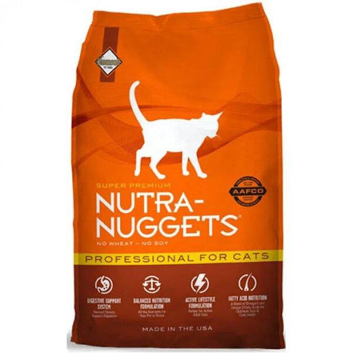 NUTRA NUGGETS F PROFESSIONAL 7,5 KG NUTRA NUGGETS  x 1 Formulado para satisfacer las crecientes necesidades nutricionales de los gatos activos, incluidas las madres embarazadas y lactantes, Nutra-Nuggets Professional Formula for Cats es altamente digeribl