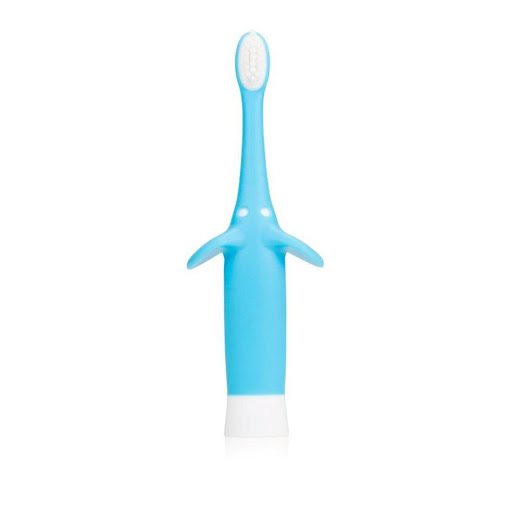 Cepillo de Dientes Elefante Azul Dr Browns Cepillo x 1 Cepillo de dientes para bebés en una divertida forma de Elefante, ideal para cepillar los dientes de los pequeños de la manera más fácil y cómoda. Ayuda a establecer buenos hábitos de higiene bucal qu