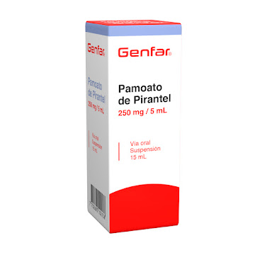 Pamoato De Pirantel Genfar 250mg Jarabe Frasco x 15 ml  