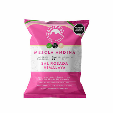 Pasabocas Mezcla Andina   Monterojo Sal Rosada Paquete x 100 gr  