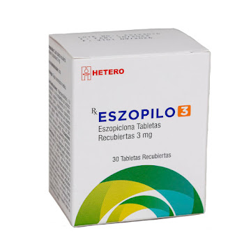 Eszopilo Eszopiclona 3mg Frasco x 30 Tabletas  