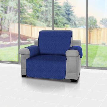 Solo Online Forro Protector De Sofá   Y Muebles Reversible Azul 1 Puesto Energy Plus 