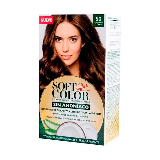 Tinte Wella Soft Color Castaño Claro N° 50 Sin Amoniaco x 1 und