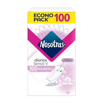 Protectores Nosotras Sensitive Multiestilo x100  