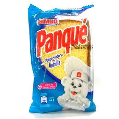 Ponqué Bimbo Panqué Vainilla x 60 gr