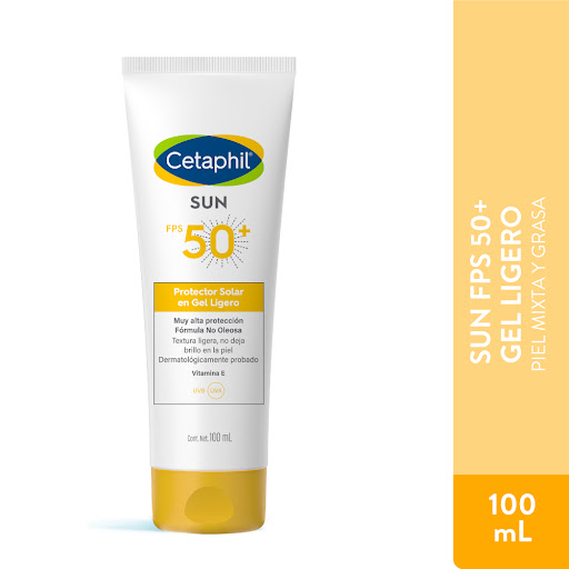 Protector Solar Cetaphil Sun Spf 50+ Gel Ligero x 100 ml