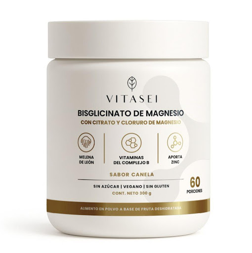 Beauty Boost Bisglicinato De Magnesio Con Zinc, Melena De León Y Complejo B 300g VITASEI BEAUTYBOOST   Frasco x 1 El Bisglicinato de Magnesio es una fórmula diseñada para complementar tu rutina diaria con una experiencia reconfortante y práctica. Ideal para esos momentos en los que buscas una pausa en medio del r