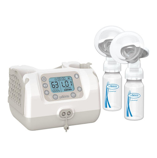 Extractor de Leche Materna Eléctrico Doble 2Teteros Dr Brown Dr Browns Electrodomestico x 1