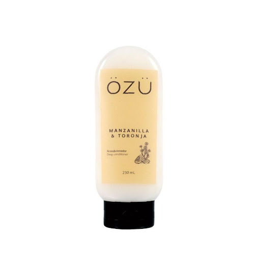 Acondicionador OZU Manzanilla & Toronja x 230 ml OZU 230 ml x 1 El Acondicionador OZU de Manzanilla & Toronja (230 ml) hidrata profundamente sin parabenos ni siliconas. Con extracto de manzanilla que aclara naturalmente y un fresco aroma cítrico, deja tu cabello s