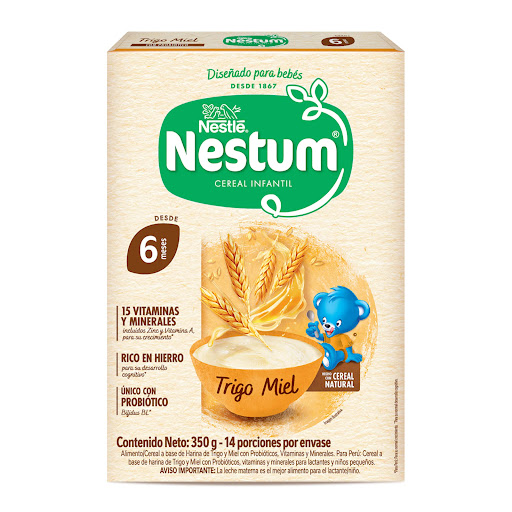 Cereal Infantil Nestum Trigo Miel Caja x 350 gr