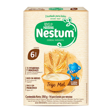 Cereal Infantil Nestum Trigo Miel Caja x 350 gr  