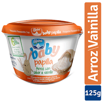 Papilla Alpina Baby Arroz Sabor A Vainilla x 125 gr  