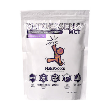 Ketoessens Mct Mezcla Concentrada de Coco Nutrabiotics Doypack x 300 gr  